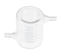 Bécher en Verre à Double Paroi 50ml Gradué Transparent | Verre Borosilicaté, Lecture Facile du Volume, pour Circulation de Liquide Refroidi et Essais en École