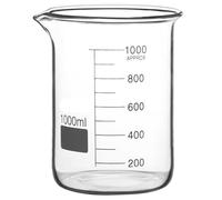 Bécher en Verre Borosilicaté, 1000ml Gradué à Forme Basse Griffin avec Bec Verseur - Résistant à la Chaleur & Précis(3000 ml)