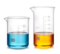 Bécher en verre borosilicaté, Verrerie de laboratoire du bécher en verre borosilicaté forme basse 5-3000 ml(500ML)