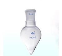 Bécher en verre, flacon à fond rond， Flacon en verre borosilicaté de 50 ml à 2000, givré, col V, n°19/24/29(250ml celiber24)