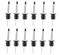 Bechers Verseur Pour Bouteilles De Liquide - 12 Pièces Bec Verseur Étanche Avec Couvercle Anti Poussière,Becs Verseurs pour Bouteilles Liquides,Pour Huile D'olive Vinaigre Whisky Vin Jus Condiment