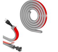 bechoanigel Cache Cable Auto-adhésif, 6MX1.6CM Goulotte Passe Cable, Canal de Câble Flexible Protection des Câbles, Convient à Tous Câbles d'alimentation de la Maison,Bureau et de l'Entrepôt(Gris, 6M)