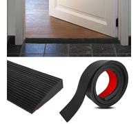 bechoanigel Rampe de Seuil, 200 cm x 8 cm x 3cm Rampe Fauteuil Roulant Auto-Adhésif, Seuil de Porte Convient Aux Poussettes, Aux Marcheurs ou Aux Scooters Electriques (Noir, Hauteur -3 cm)