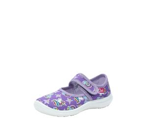 BECK Ballerines 'Violet Dream' bleu clair / jaune / violet / blanc, Taille 30