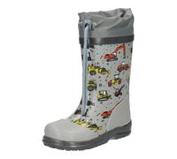 BECK Bottes en caoutchouc 'Baustelle' jaune / gris / anthracite / rouge clair, Taille 29