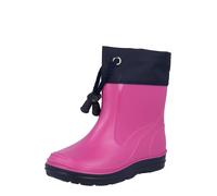 BECK Bottes en caoutchouc bleu foncé / rose, Taille 21