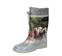BECK Bottes en caoutchouc 'Pferde' gris / mélange de couleurs, Taille 37