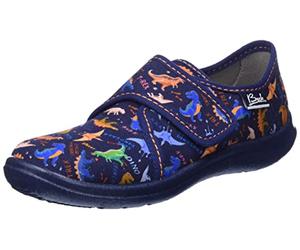 Beck Chaussons dinosaures bleu foncé, 35 EU