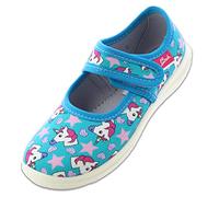Beck Chaussons licorne pour fille., Turquoise., 25 EU