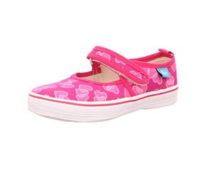 Beck Cœur Chaussures en toile Fille, Rose, 25