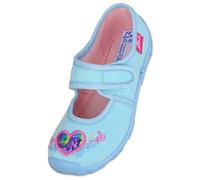 BECK Pantoufle 'Einhorn' bleu clair / gris / rose, Taille 25