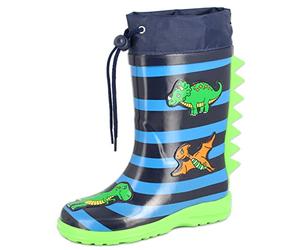 Beck Dinoworld-4009 Botte de Pluie, Bleu, 23 EU