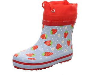Beck Erdbeere Bottes de Pluie Fille, Bleu Clair, 19 EU