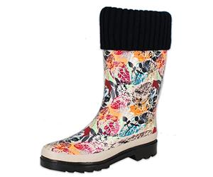 Beck Femme Wellington Boots Mode Botte, Multicolor, 38 EU