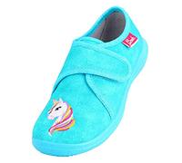 Beck Fille Einhorn Chaussons Bas, Turquoise, 27 EU