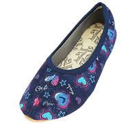 BECK Ballerines bleu / marine / rose / blanc, Taille 27