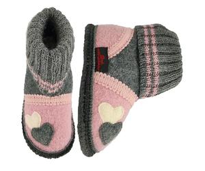 Beck Fille Little Hearts Chausson, Rose, 33 EU