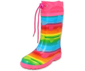 Beck Fille Regenbogen Botte de pluie, Multicolore, 30 EU
