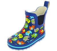 Beck Garçon Elephants Botte de pluie, Bleu, 26 EU