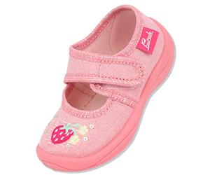 Beck Garçon Fille Petite Fraise Chausson, Rose, 22 EU