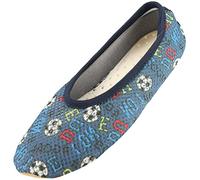 Beck Garçon Football Chaussons, Bleu, 27 EU
