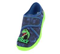 Beck Garçon T-rex Chausson, Bleu, 35 EU
