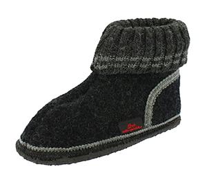 Beck Mixte enfant Ötzi Chaussons, Noir, 35 EU
