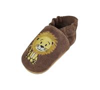 BECK Pantoufle brun foncé / jaune / noir / blanc, Taille 16-16,5