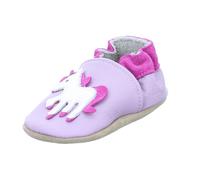 BECK Pantoufle 'Einhorn' violet clair / rose / blanc, Taille 20