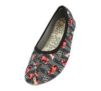 BECK Pantoufle gris / gris foncé / canneberge / blanc, Taille 30