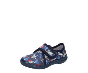BECK Pantoufle 'Haie' marine / bleu foncé / gris / rouge / blanc, Taille 32