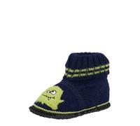 BECK Pantoufle 'Monster' bleu foncé / vert clair, Taille 35