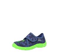 BECK Pantoufle 'T-Rex' bleu foncé / vert fluo / rouge / blanc, Taille 31