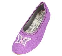 Beck Fille Schmetterling Chaussures de Gymnastique, Violet, 24 EU