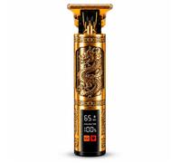 Tondeuse Sans Fil Pour Cheveux Et Barbe Avec Ecran Led Dore Modele Dragon De Becker