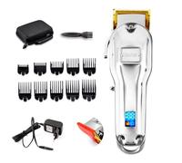 Becker - Tmax - Tondeuse Cheveux Et Barbe Sans Fil - Lame Titane 46mm - 10 Sabots - Batterie 2500mah - Led - Malette