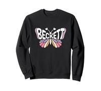 Beckett Butterfly - Word Art personnalisé avec nom Mignon Sweatshirt