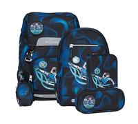 BECKMANN, Ensemble sac à dos d'écolier Classic 6 pièces école primaire ergonomique avec housse de pluie 22L