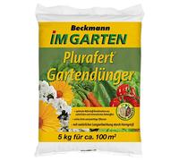 BECKMANN Plurafert Engrais de jardin 5kg Engrais de légumes Engrais de fruits E