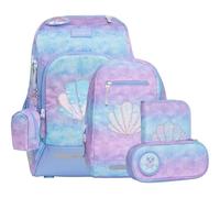 Beckmann sac d'école Active Air FLX Schoolbag Set 6 pièces 20-25L Seashell lilas