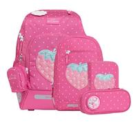 Beckmann sac d'école Active Air FLX Schoolbag Set 6 pièces 20-25L Strawberry pourpre