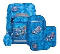 Beckmann sac d'école Classic Schoolbag Set 6 pièces 22L Blue Lightning bleu