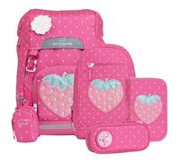 Beckmann sac d'école Classic Schoolbag Set 6 pièces 22L Strawberry pourpre