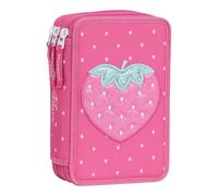 Beckmann Trousse à Crayons 3-Fold Pencil Case Strawberry Pourpre