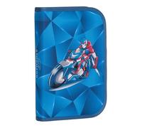 Beckmann Trousse à Crayons Pencil Case Blue Lightning Bleu