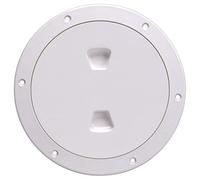 Beckson DP60-W Plaque de pont à visser (blanc), 1 paquet