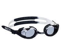 Beco Arica Plus Lunettes de Natation avec Maintien sécurisé Universel par élastique Large divisé colorées M Schwarz/Weiß
