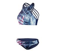 Beco Baby Carrier Ensemble Bikini à col Montant Femme, Bleu Marine/Multicolore, 52