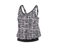 Beco Baby Carrier Tankini-36202 Tankini pour Femme, Blanc/Noir, 48