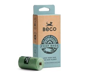 Beco Bags - Pack de Voyage - 60 Grands Sacs à crottes Solides pour Chiens